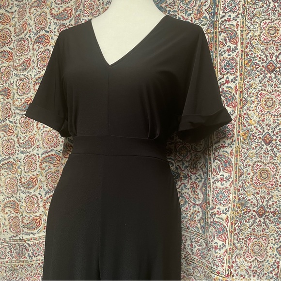 Black Tie Back Jumpsuit - Picture 4 of 6